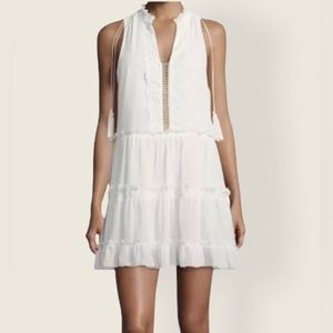 Red Carter Gisele Split-Neck Mini White 
Sun Dress Sleeveless Size Small